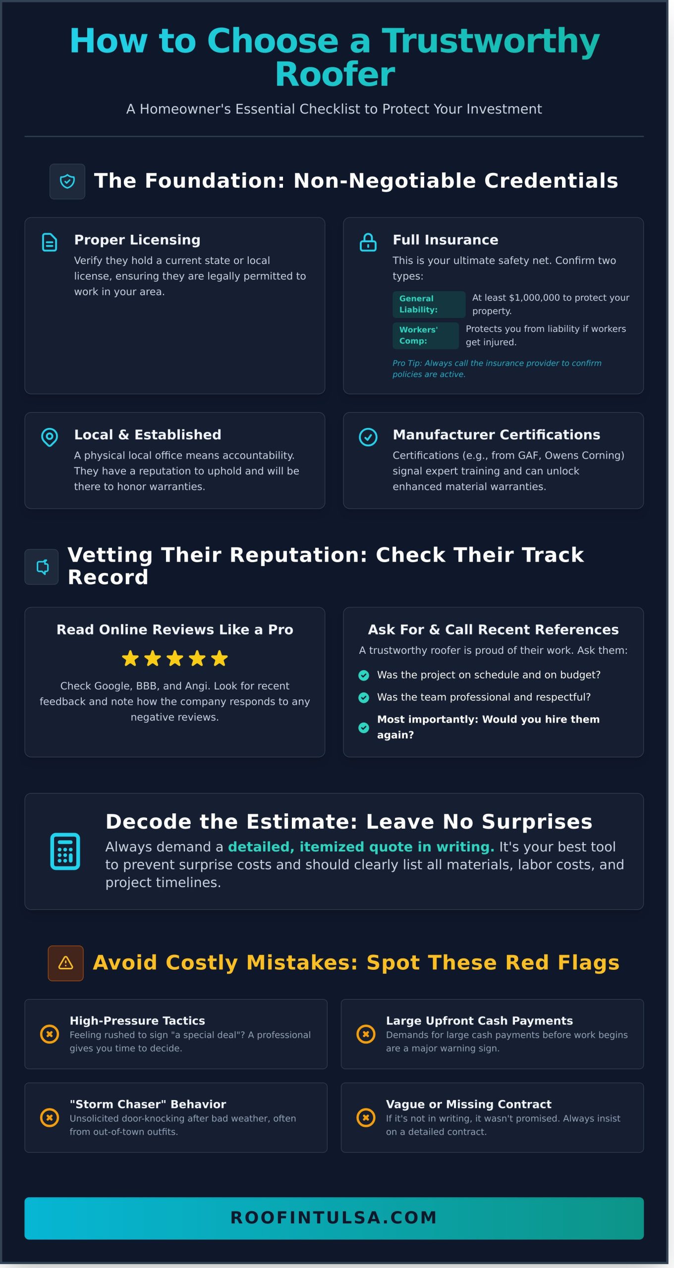 How to Choose a Trustworthy Roofer: A Homeowner's Ultimate Guide