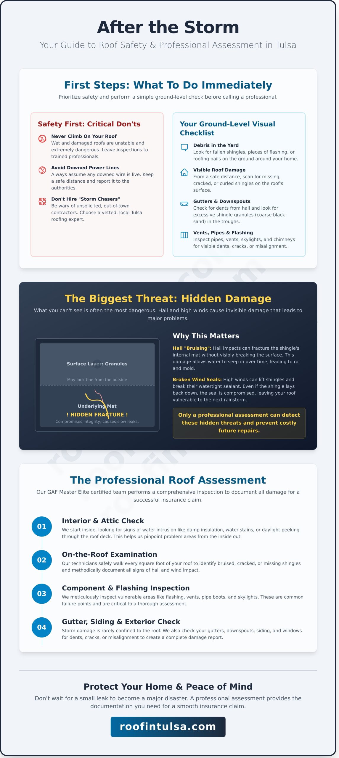 Storm Damage Roof Assessment in Tulsa: A Homeowner's Guide
