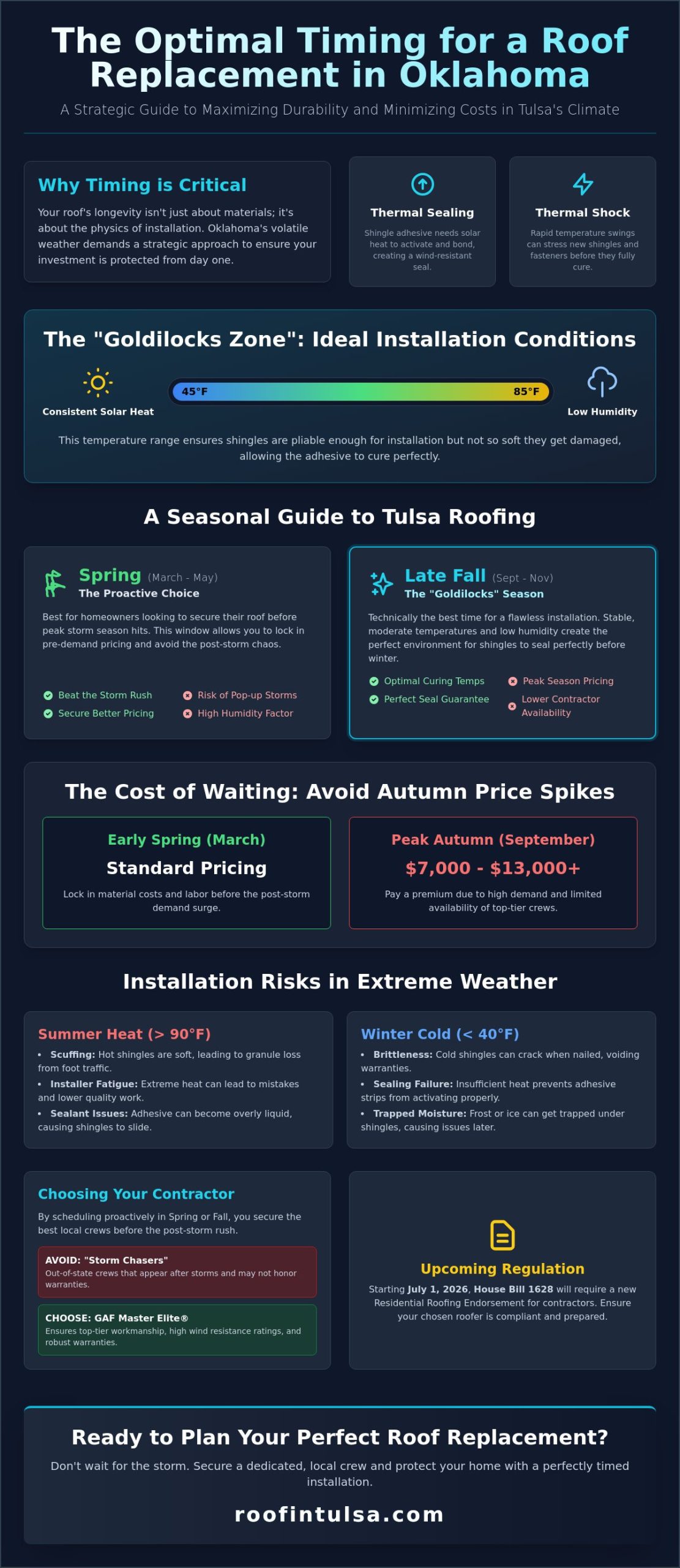 Best Time of Year to Replace Your Roof in Oklahoma: 2026 Homeowner’s Guide