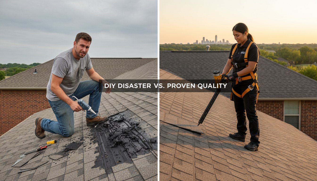 DIY Roof Repair vs. Hiring a Professional: Making the Right Choice for Your Tulsa Home