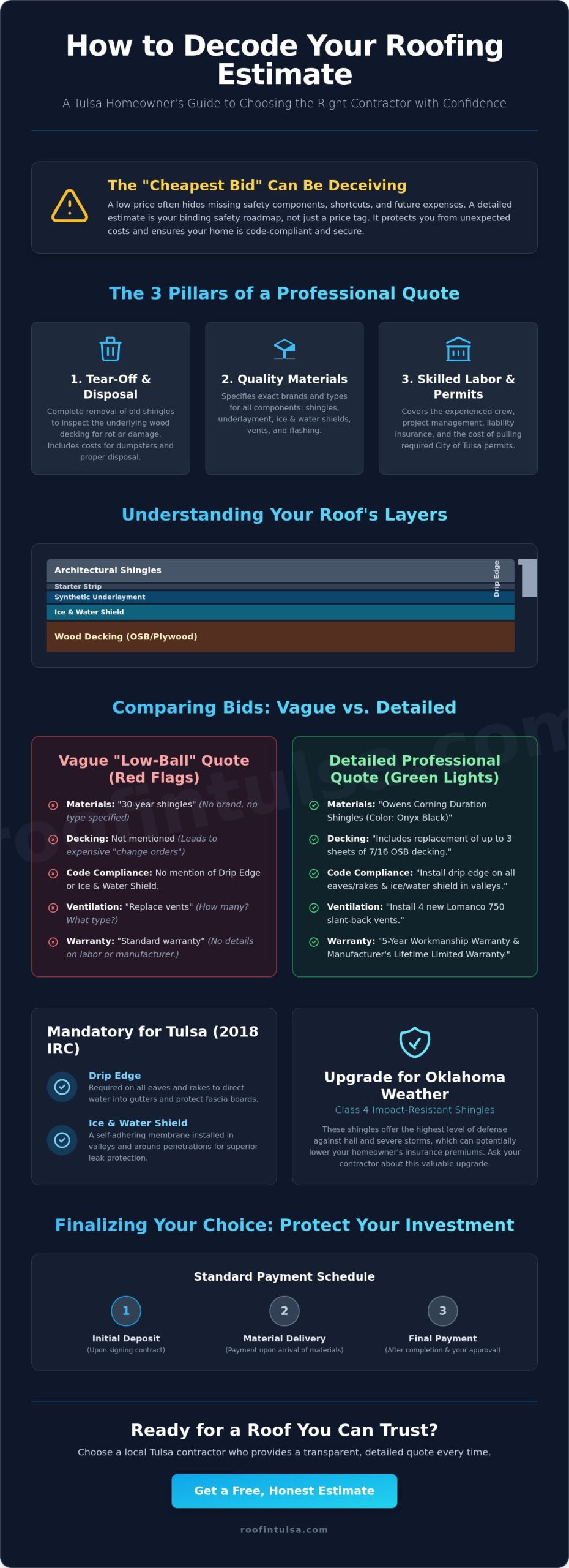 How to Read a Roofing Estimate: A Homeowner’s Guide to Comparing Bids in 2026