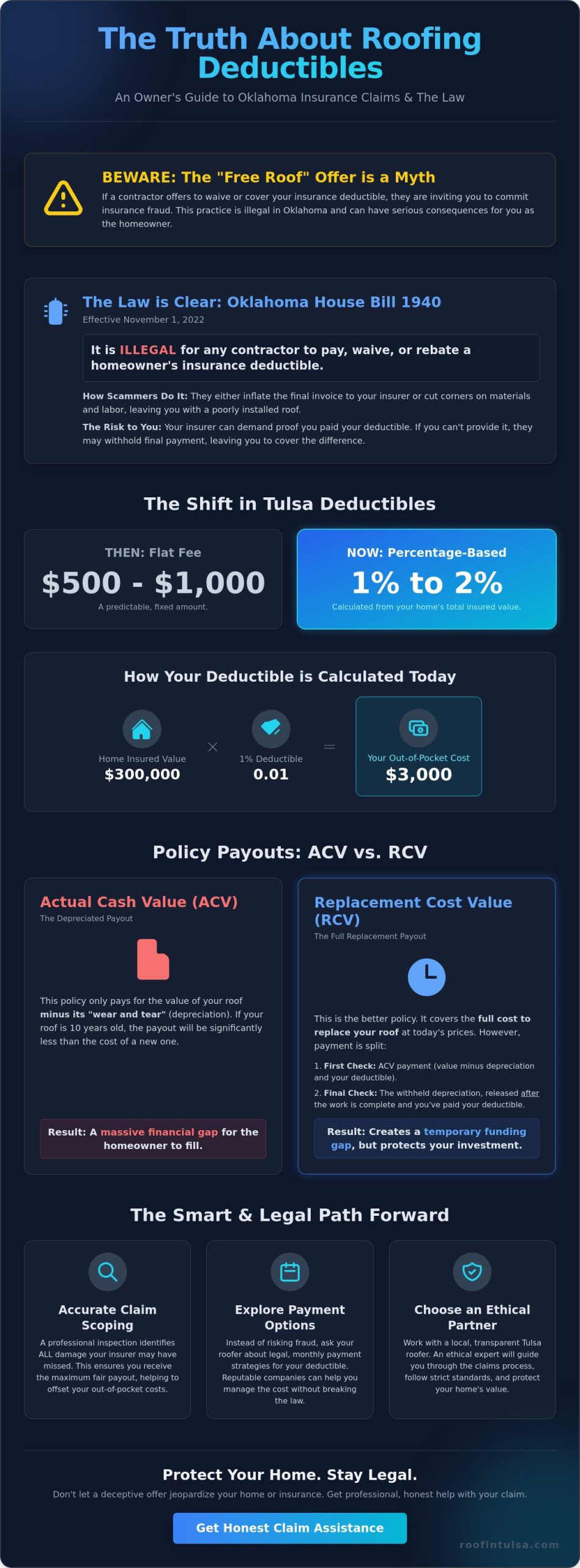 How to Get Help With Your Roofing Insurance Deductible: A Guide for Tulsa Homeowners