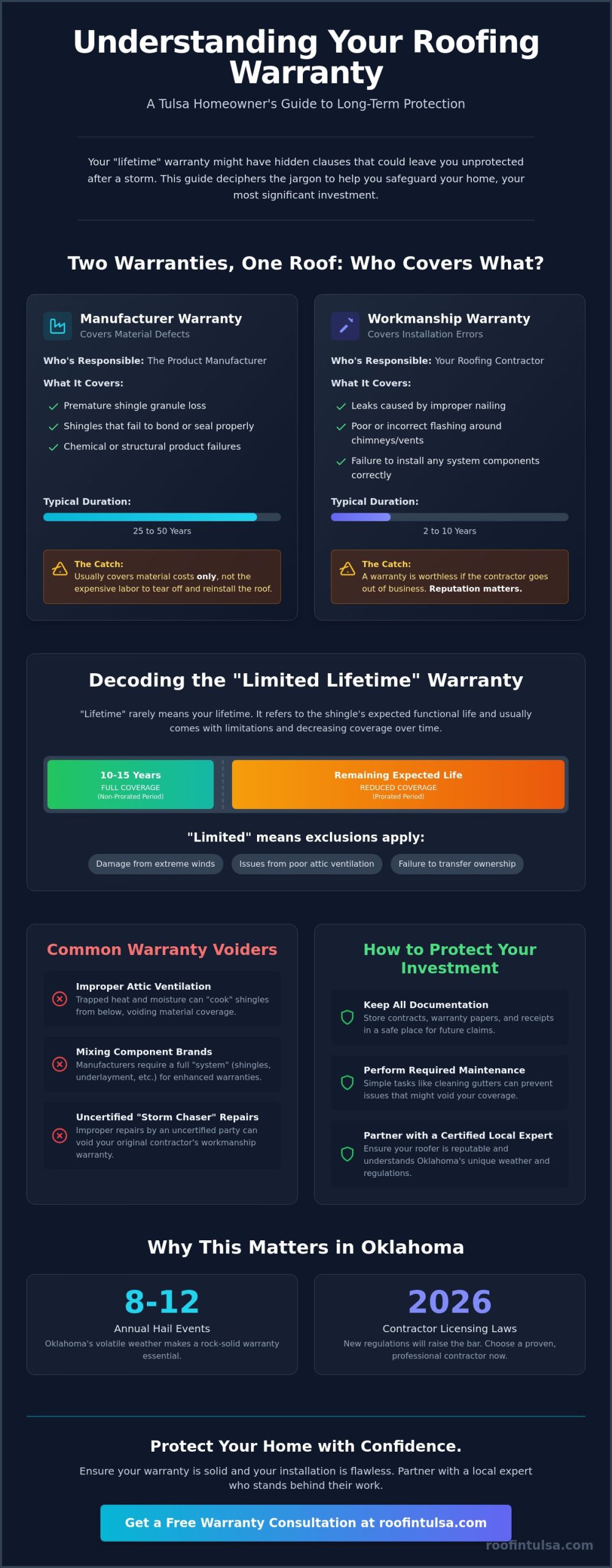 Understanding Your Roofing Warranty: A Tulsa Homeowner’s Guide for 2026