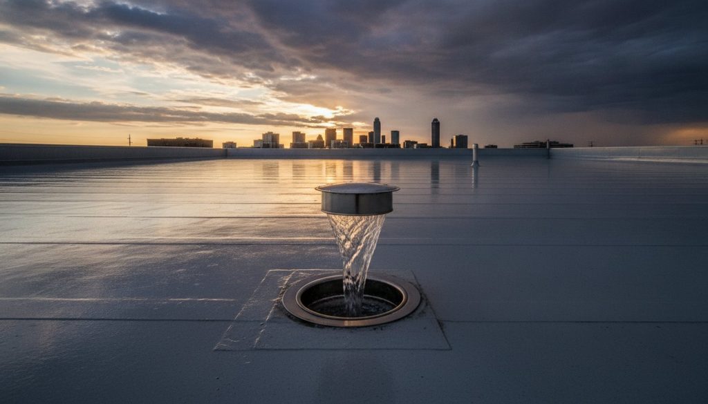 Commercial Roof Drainage Solutions: A Guide for Tulsa Property Owners in 2026