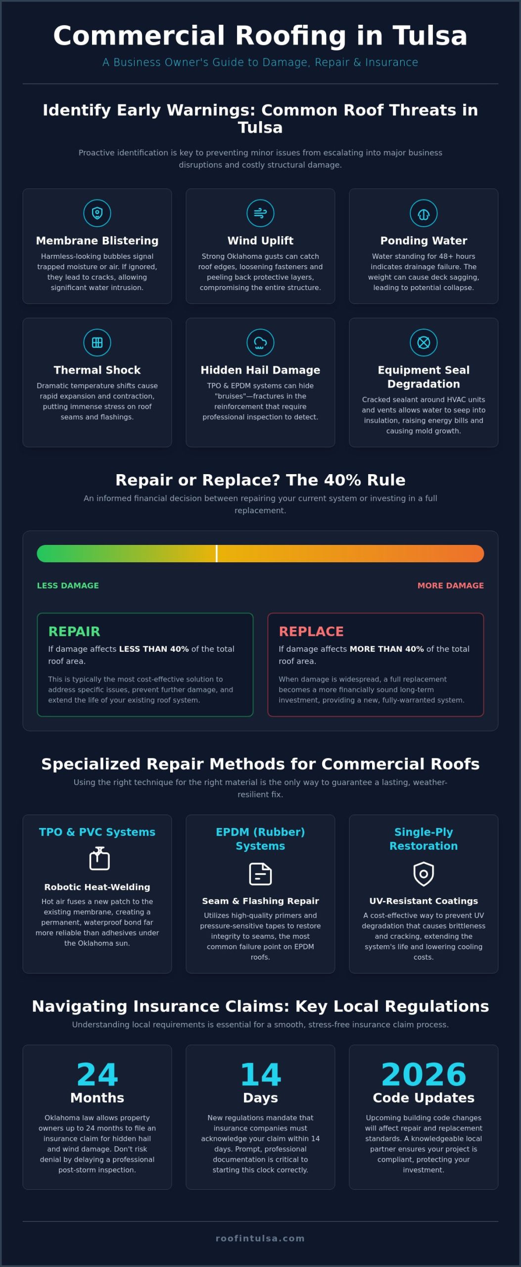 Commercial Roof Repair in Tulsa: Protecting Your Business Investment in 2026