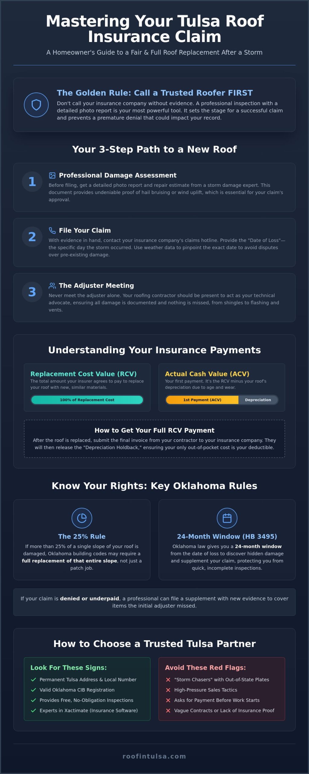 Navigating the Roof Insurance Claim Process in Tulsa: A 2026 Homeowner’s Guide