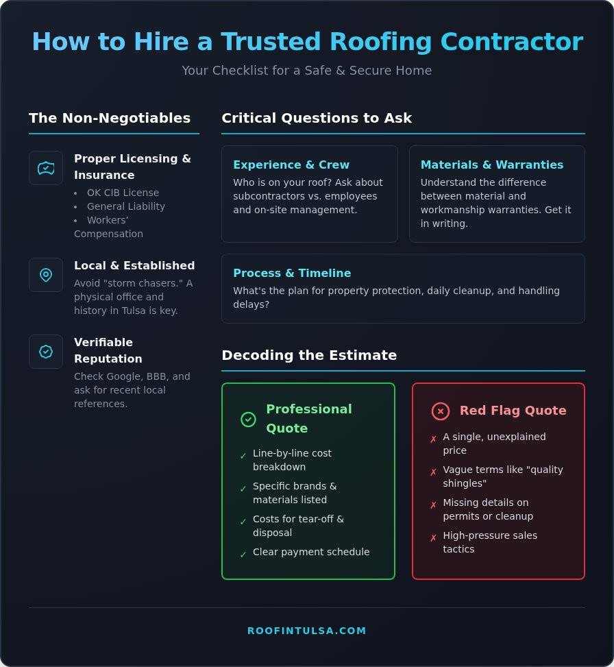 How to Choose a Roofing Contractor You Can Trust: A Homeowner's Guide