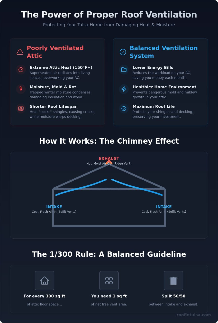 Roof Ventilation: A Tulsa Homeowner's Complete Guide