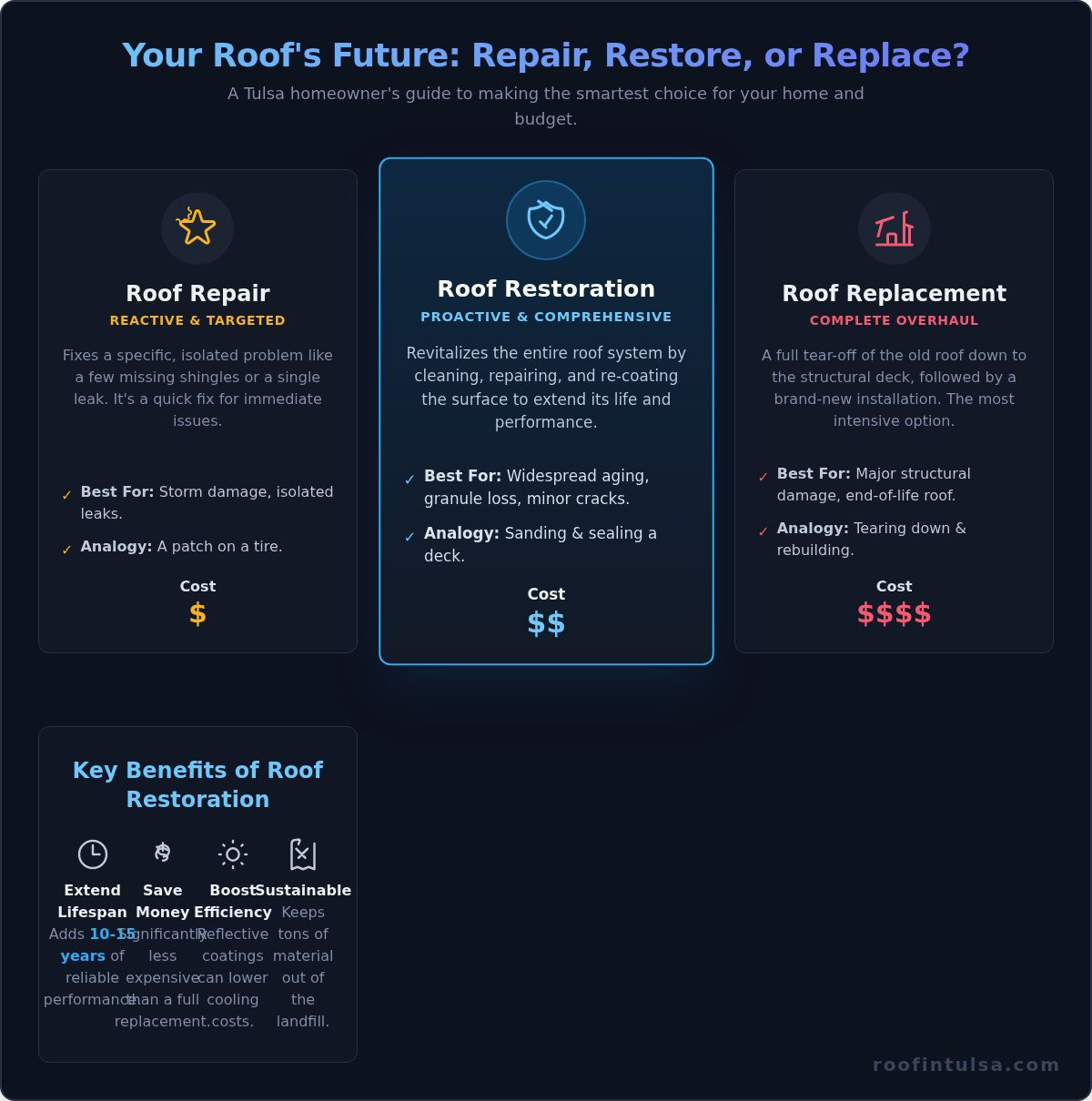 What Is Roof Restoration? A Tulsa Homeowner's Honest Guide