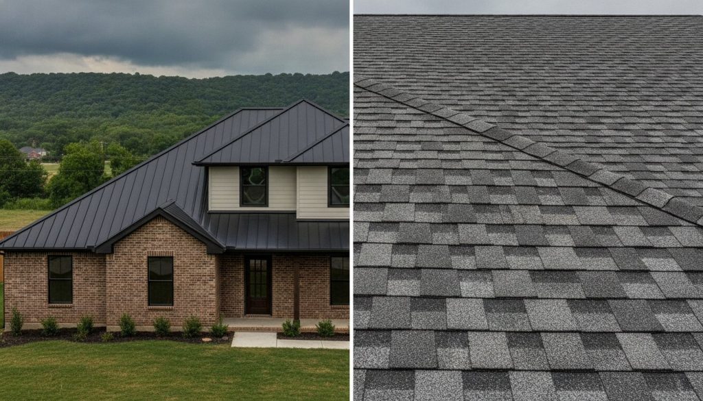 Metal vs. Shingle Roofs in Tulsa: 2026 Comparison