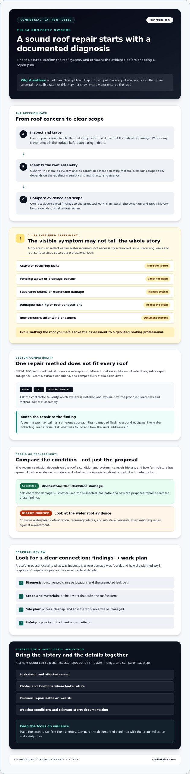 Commercial Flat Roof Repair in Tulsa: A Practical Buyer’s Guide