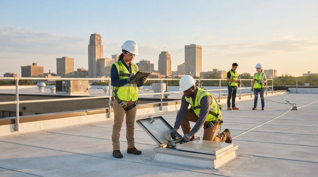Commercial Roof Safety Requirements: A Practical 2026 Guide